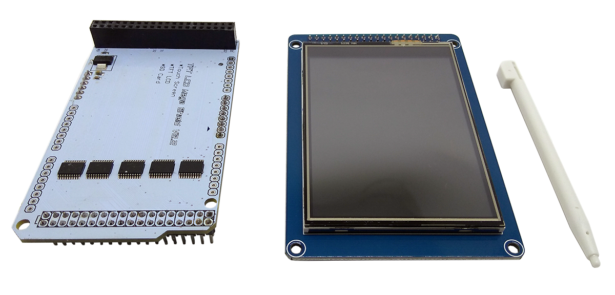Display LCD TFT 3.2” 240x320 Touch - TFT LCD MEGA SHIELD